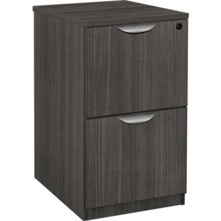 REGENCY SEATING Regency Legacy Deskside 2 Drawer File Cabinet, Ash Grey LPDFF22AG